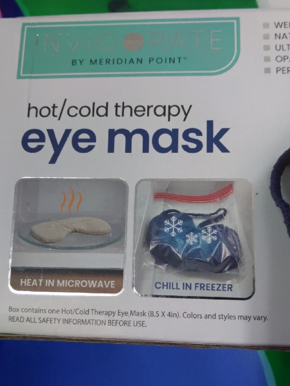 Hot/Cold Therapy Eye Mask - Purple